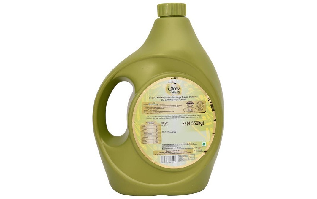 Oleev Active Blended Edible Vegetable Oil   Can  5 litre